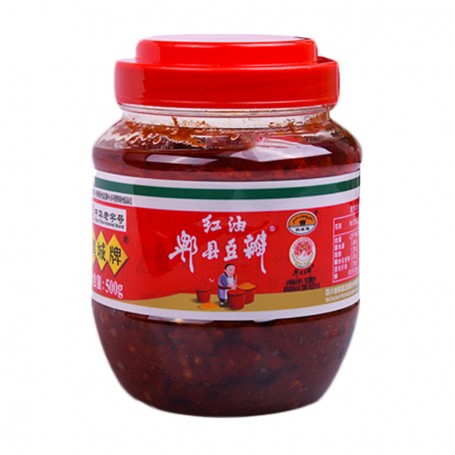 Juancheng Pixian Red Chilli Oil Broad-Bean Sauce 500g